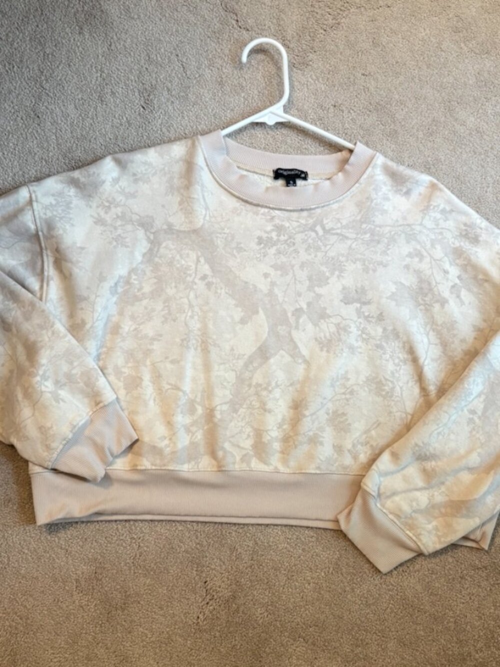 Originality Camo Cropped Sweatshirt Small